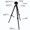 Bog Pod Death Grip Clamping Aluminum Tripod