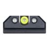 Night Fision Night Sight Set for CZ-USA P-10 C/F Yellow Front Ring/Black U-Notched Rear Rings