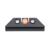 Night Fision Tritium Night Sights for Glock 17/19/34/43/48 - Orange Front Ring/U-Notch Black Rear Ri