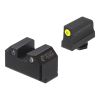 Night Fision Optics-Ready Stealth Series for Glock 17/19/34 Yellow Front Ring/Black Rear Rings