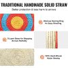 VEVOR Archery Target, 5 Layers 20" Arrow Target, Traditional Solid Straw Round Archery Target Shooting Bow, Hand-Made Arrows Target