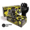 Black Mamba Black Powder Free Textured Nitrile Gloves (Small) 100 per Box