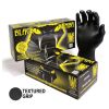 Black Mamba Black Powder Free Textured Nitrile Gloves (Large) 100 per Box