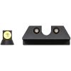 Night Fision Night Sight Set for CZ-USA P-10 C/F Yellow Front Ring/Black U-Notched Rear Rings