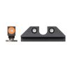 Night Fision Tritium Night Sights for Glock 17/19/34/43/48 - Orange Front Ring/U-Notch Black Rear Ri