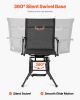 Hunting Chair 360° Swivel Silent Foldable Blind Chair with Armrests Steel Frame