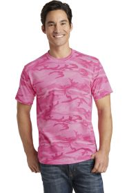 Port & Company Core Cotton Camo Tee PC54C (Color: Pink Camo, size: S)