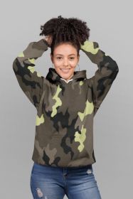 Camo pattern UNISEX Sublimation Hoodie (size: small)