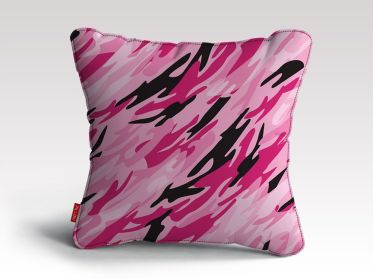 Pink Camo 2 Cushion/Pillow (size: 18" x 18")