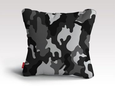 Grey Camo Cushion/Pillow (size: 24" x 24")